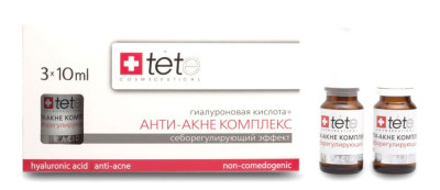Гіалуронова кислота+Анти-акне комплекс Tete Cosmeceutical, 3х10 мл