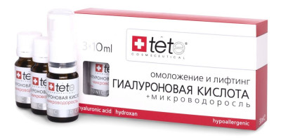Гіалуронова кислота+Мікроводорослість Tete Cosmeceutical, 3х10 мл