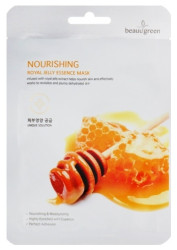Поживна маска для обличчя з маточним молочком Beauugreen Premium Royal jelly Essence Mask, 10 шт
