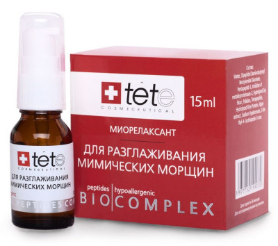 Біокомплекс міорелаксант для розгладження мімічних зморшок Tete Cosmeceutical, 15 мл