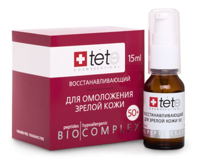 Біокомплекс, що відновлює для вікової шкіри 50+ Tete Cosmeceutical, 15 мл