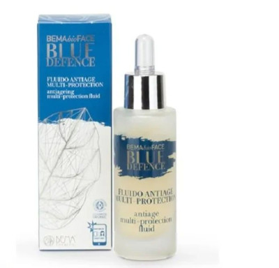 Флюїд для обличчя антивіковий мультизахисний BLUE DEFENCE від Bema Cosmetici, 30 мл