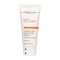 CHRISTINA Elastin Collagen Carrot Oil Moisture Cream - Увлажняющий крем с морковным маслом для сухой кожи