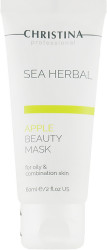 Яблочная маска красоты для жирной и комбинированной кожи Christina Sea Herbal Beauty Mask Green Apple