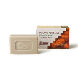 Растительное мыло с зеленой глиной и сладким миндалем Argital Vegetal Soap with Green Clay Sweet Almonds, 100 г