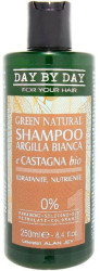 Шампунь для волос с белой глиной и экстрактом каштана Alan Jey Green Natural Shampoo Argilla Bianca & Castagna, 250 мл