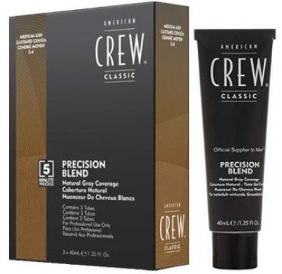 Система маскировки седых волос уровень 5-6 American Crew Precision Blend Medium Ash, 3 x 40 мл