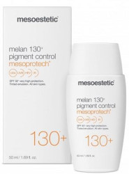 Мелан 130+ пигмент контроль (Депигментирующий крем с тоном) Mesoestetic Mesoprotech Melan 130+ pigment control spf 50+