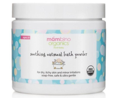 Заспокійлива суміш для купання малюків Mambino Organics Soothing Oatmeal Bath Powder, 170 г