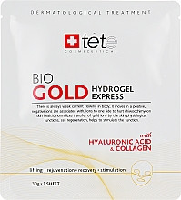 Гидрогелевая омолаживающая маска с коллоидным золотом TETe Cosmeceutical Bio Gold Hydrogel Mask