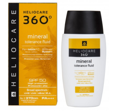 Солнцезащитный минеральный крем-флюид Cantabria Heliocare 360º Mineral Tolerance Fluid SPF 50, 50 мл