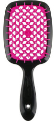 Гребінець для волосся Janeke Superbrush the Original Small (чорний з фуксією)