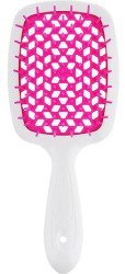 Гребінець для волосся Janeke Superbrush the Original Small (білий з рожевим)