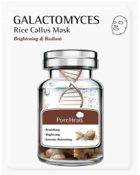 Тканевая маска для лица с галактомисом PureHeal’s Galactomyces Rice Callus Mask, 25 г