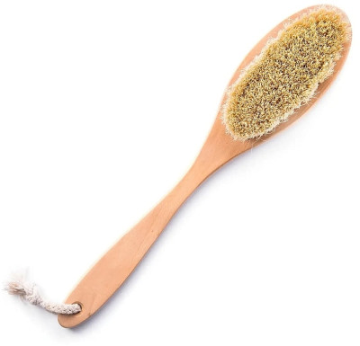 Массажная щетка для сухого массажа сизалевая Hillary