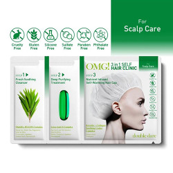Комплекс 3 в 1 для жирной кожи головы Double Dare 3in1 Self Hair Clinic Scalp Care, 5 шт