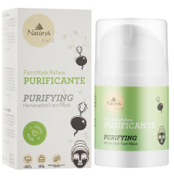 Очищающая маска для лица с черной редькой Bema Cosmetici Naturys Purifying Horseradish Farm Mask, 50 мл