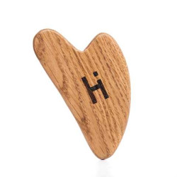 Шкребок гуаша для масажу обличчя дерев‘яний Hillary