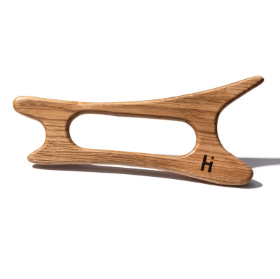 Шкребок-массажер гуаша для лица и тела деревянный Лань Hillary Wooden