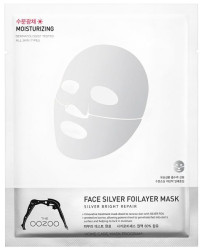 Трехслойная маска для лица «серебро» The Oozoo Face Silver Foilayer Mask