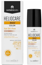 Тональний гель сонцезахисний SPF50+ Cantabria Heliocare 360 ​​Color Gel Oil-Free Sunscreen, 50 мл