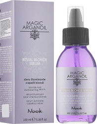 Сироватка для сяйва світлого волосся Nook Magic Arganoil Ritual Blonde Serum
