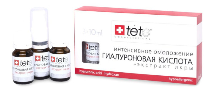 Гиалуроновая кислота+Экстракт икры Tete Cosmeceutical, 3х10 мл