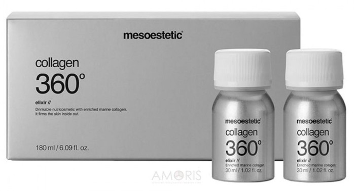 Еліксир нутрікосметичний «Колаген 360º» Mesoestetic Collagen 360º Elixir, 6х30 мл