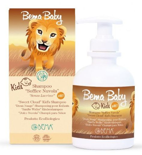 Детский шампунь «Нежные облака» Bema Cosmetici Bema Baby Kids No Tears pH7 Shampoo, 250 мл