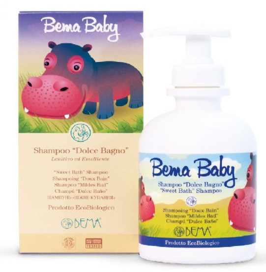 Шампунь для детей «Нежное купание» Bema Cosmetici Bema Baby Sweet Bath Shampoo Soothing and Smoothing, 250 мл