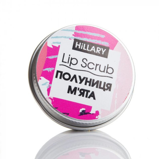 Скраб для губ Полуниця М'ята Hillary Lip Scrub Strawberry Mint, 30 г