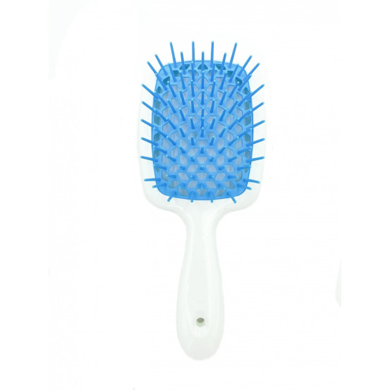 Расческа для волос Janeke Superbrush the Original (белый с голубым)