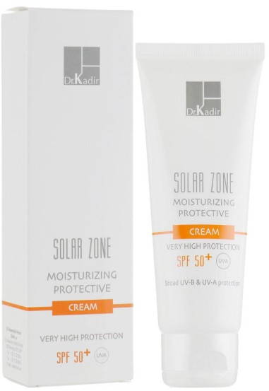 Зволожуючий крем захисний SPF50 Dr. Kadir Solar Zone Moisturizing Protective Cream, 75 мл