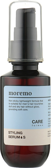 Масляная сыворотка для стайлинга и ухода за волосами для мужчин MOREMO Styling Serum S CARE for men