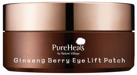 Патчі для шкіри навколо очей із екстрактом ягід женьшеню PureHeal's Ginseng Berry Eye Lift Patch Jar, 60 шт