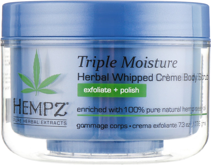 Скраб сахарный "Тройное увлажнение" Moisture herbal Whipped Cream Body Scrub