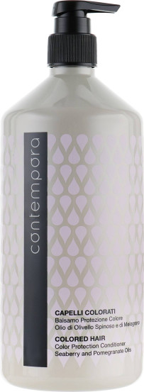 Кондиционер для сохранения цвета с маслом облепихи и граната Contempora Color Protection Conditioner Seaberry and Pomegranate Oils