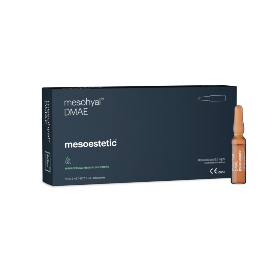 Мезогиал DMAE 3% + гіалуронова к-та 2,5 мг/мл (ампула) Mesoestetic mesohyal DMAE 5 x 5 мл