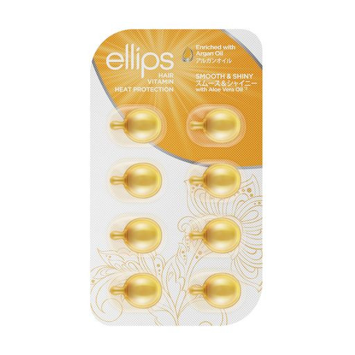 Витамины для волос Ellips Hair Vitamin «Роскошное сияние с маслом алоэ вера, 8x1мл