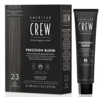 Система маскування сивого волосся рівень 2-3 American Crew Precision Blend Dark, 3 x 40 мл