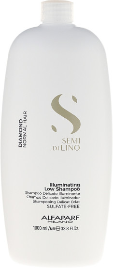 Шампунь с микрокристаллами Alfaparf Milano Semi Di Lino Diamond Illuminating Low Shampoo