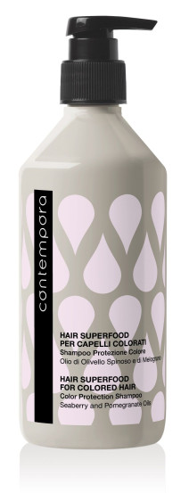 Шампунь для сохранения цвета с маслом облепихи и граната Contempora Color Protection Shampoo Seaberry and Pomegranate Oils