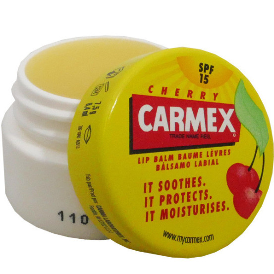 Бальзам для губ з ароматом вишні Carmex Lip Balm Pot Cherry SPF 15 7.5