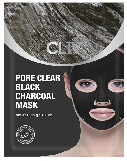 Маска для очищения пор Cliv Pore Clear Black Charcoal Mask