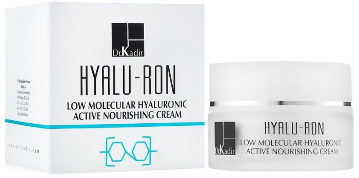 Поживний крем активний з низькомолекулярною гіалуроновою кислотою Dr. Kadir Hyalu-Ron Low Molecular Hyaluronic Nourishing Cream, 50 мл