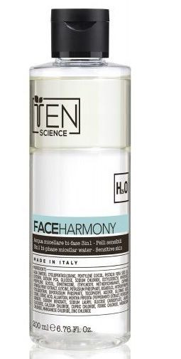 Бифазная мицеллярная вода для чувствительной кожи TeN Science Harmony micellar water for sensitive skin, 200 мл