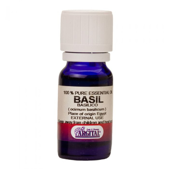100% чиста ефірна олія базиліка Argital 100% Pure Essential Oil Basil, 10 мл