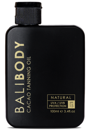 Масло для усиления загара с какао Bali Body Cacao Tanning Oil SPF15, 100 мл