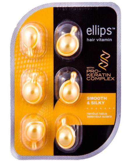 Вітаміни для волосся «Бездоганний шовк» з Про-Кератином Ellips Hair Vitamin Smooth& Silky with PRO-Keratin Complex