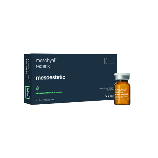 Мезогиал Реденкс пептидный бустер + гиалуроновая кислота 15 мг/мл (флакон) Mesoestetic mesoheal Redenx 1 x 3 мл